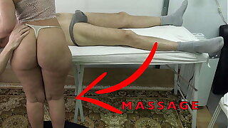 Gal Masseuse with Fat Butt deduct me Lift her Dress & Fingered her Pussy While she Massaged my Dick !